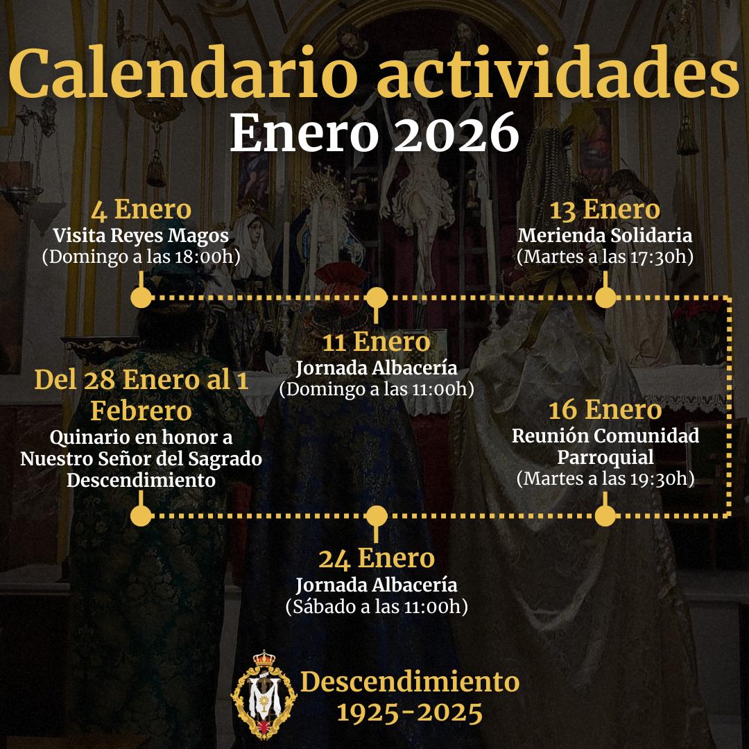 ACTIVIDADES Y CULTOS MES DE ENERO